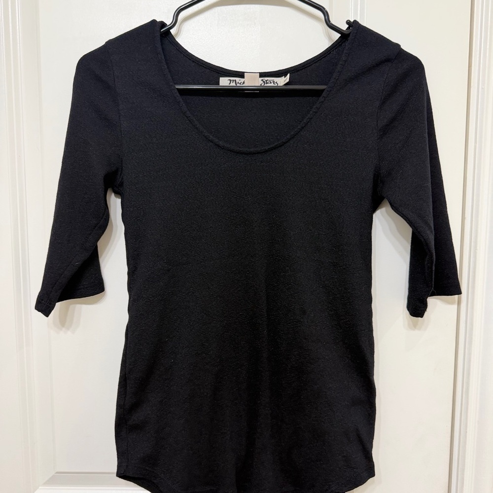 Michael Stars Reversible Black Women's Top